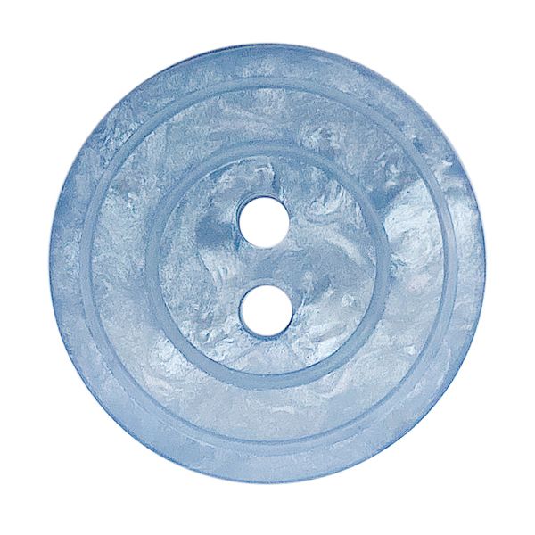 Polyester button Pearl Effect light blue 20mm