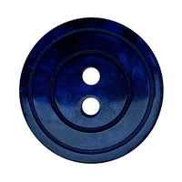 Polyester button Pearl Effect navy blue 20mm