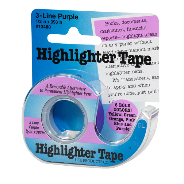 purple highlighter tape