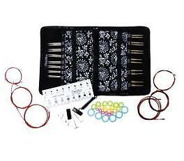 ChiaoGoo - 5 inch TWIST Interchangeable Needle Set Red Lace Complete