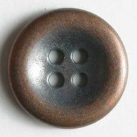 Copper Full Metal Round button 18mm