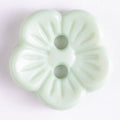 Polyamide Button - Green Flower 14mm