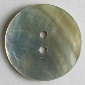 Mother of Pearl White Shell button 15mm