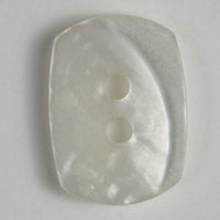 Polyester White Pearl Oval button 23mm