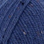 Plymouth Encore Worsted Tweed Yarn in the color Denim 4108