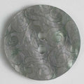 Grey Button with Scrolls 23mm