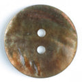 Natural Pearl Brown Round Button 18mm