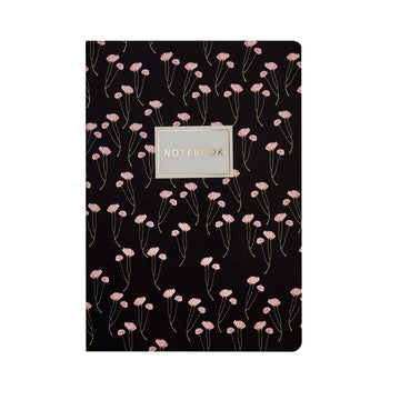 Poppies on Black Notebook from BV at Bruno Visconti