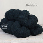 The Fibre Company Amble Yarn in the color Blackbeck (black heather)