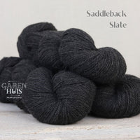 The Fibre Company Amble Yarn in the color Saddleback Slate (blak)