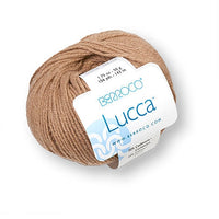 Berroco Lucca cashmere and cotton yarn in the color Camel 5814
