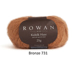 Rowan Kidsilk Haze Yarn in the color Bronze 731