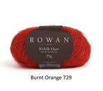 Rowan Kidsilk Haze Yarn in the color Burnt Orange 729