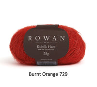 Rowan Kidsilk Haze Yarn in the color Burnt Orange 729