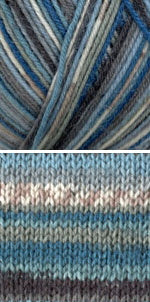 Adriafil Calzasocks Sock Yarn in the color 175 blues grays