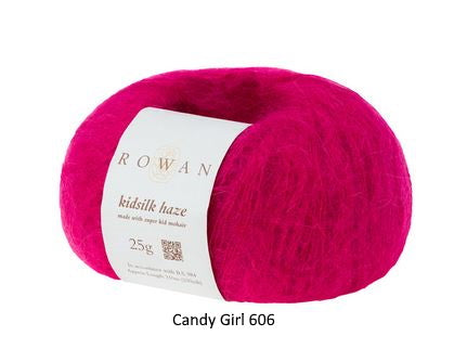 Rowan Kidsilk Haze Yarn in the color Candy Girl 606