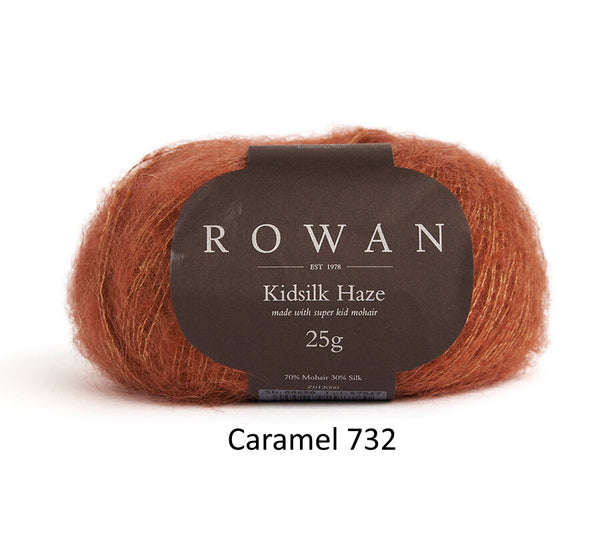Rowan Kidsilk Haze Yarn in the color Caramel 732