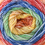 Cherub Aran Prints 150 gram yarn cake in the color Spectrum 701