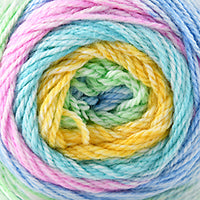 Cherub Aran Prints 150 gram yarn cake in the color Summer Bouquet 702
