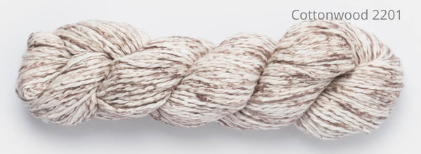 Blue Sky Fibers printed organic cotton worsted in the color cottonwood 2201