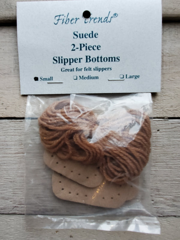 Suede 2-Piece Slipper Bottoms - By Fiber Trends