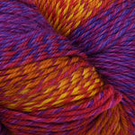Cascade Heritage Wave yarn in the color Bird of Paradise (Orange yello purple) 522