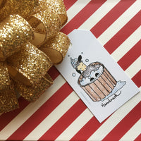 Holiday Gift Tag  with sheep "Hand Wash" 