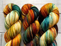 Dream in Color Classy Superwash Merino yarn in the color Brass and Steam