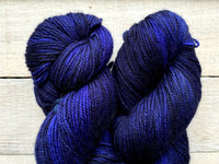Dream in color smooshy with cashmere yarn in the color Wicked Royal