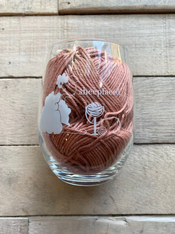 Sheepfaced Stemless Wine Glass