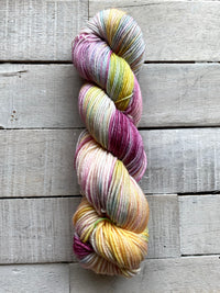 Madelinetosh Tosh Vintage Yarn in the color Texas Tulips