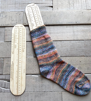 Socks Rule! Ruler for measuring socks - Adult Sizes