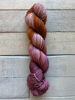 Madelinetosh Tosh Vintage Yarn in the color Love the Wine Your With