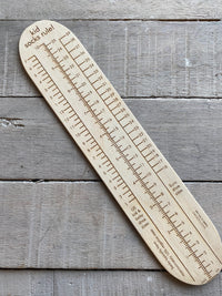 Socks Rule! Ruler for measuring socks - Kids Sizes