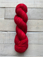 Madelinetosh Tosh Vintage Yarn in the color Blood Runs Cold