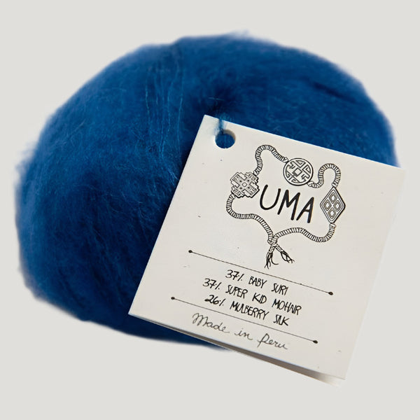Amano Uma yarn in the color Imperial Blue 1904