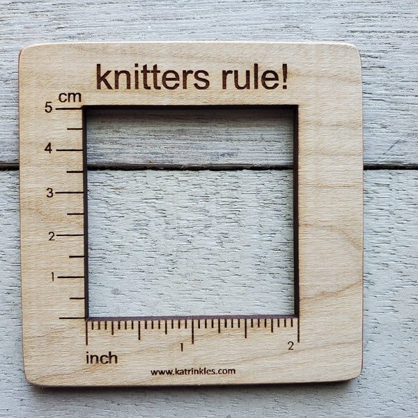 Knitter's Rule! Swatch Ruler - 2 Inch