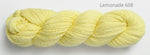Blue Sky Fibers Organic Worsted Cotton in the color Lemonade 608 light yellow