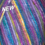 Plymouth Encore Worsted Colorspun Yarn in the color Rainbow 8004