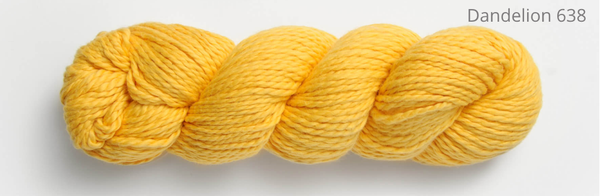 Blue Sky Fibers Organic Worsted Cotton in the color Dandelion 638