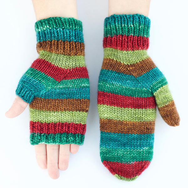Palmistry Worsted Mitten Pattern by Tellybean Knits
