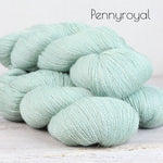 The Fibre Company Meadow Yarn in the color Pennyroyal (light green)