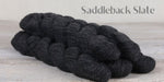 The Fibre Company Amble Yarn Mini Skein in the color Saddleback Slate (slate black)