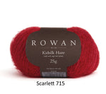 Rowan Kidsilk Haze Yarn in the color Scarlett