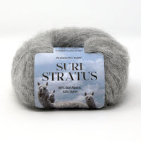 image of plymouth yarn Suri Stratus yarn in the color Light Grey 13