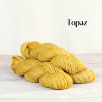 The Fibre Co. Road to China Light yarn in the color Topaz (gold)
