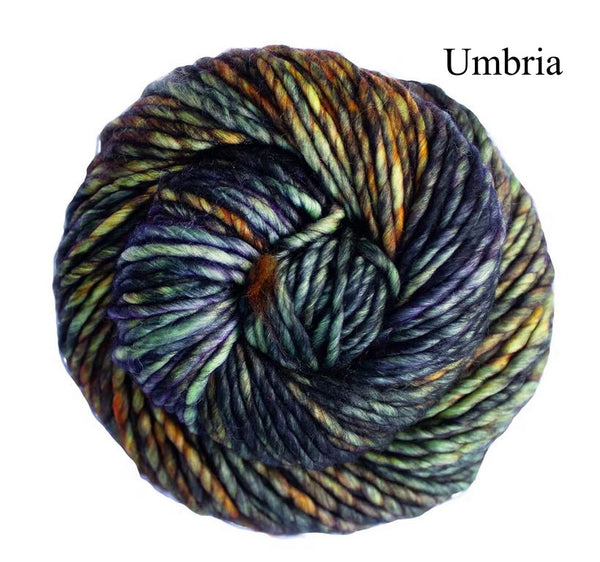 Malabrigo Noventa Hand dyed superwash merino in the color Umbria (multi colored)