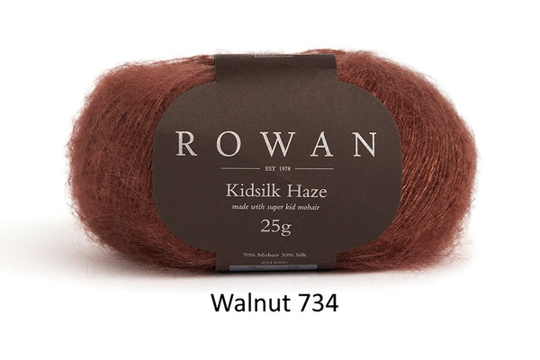 Rowan Kidsilk Haze Yarn in the color Walnut 734