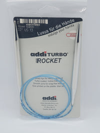 addi turbo rocket knitting needle 32" circular size US 13