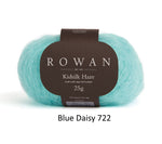 Rowan Kidsilk Haze Yarn in the color Blue Daisy 722